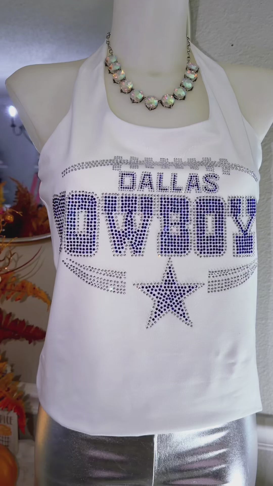 Dallas Cowboys Football Rhinestone Halter